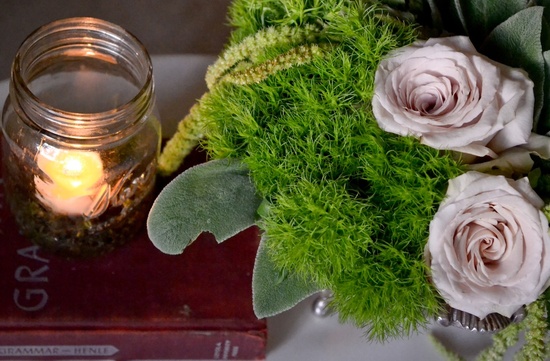 photo of Romantic Vintage Wedding Inspiration: Antique Treasures, Mason Jars & Moss