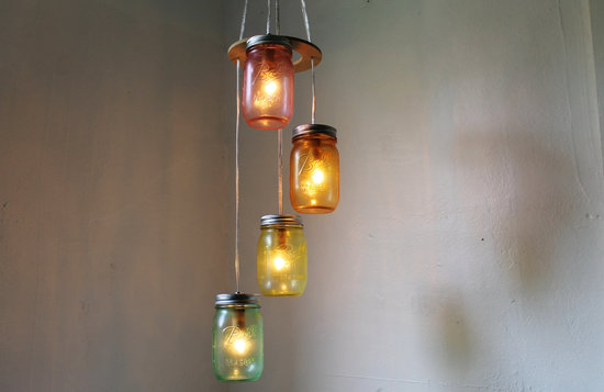 photo of diy wedding projects finds on etsy for vintage brides mason jar chandelier 1