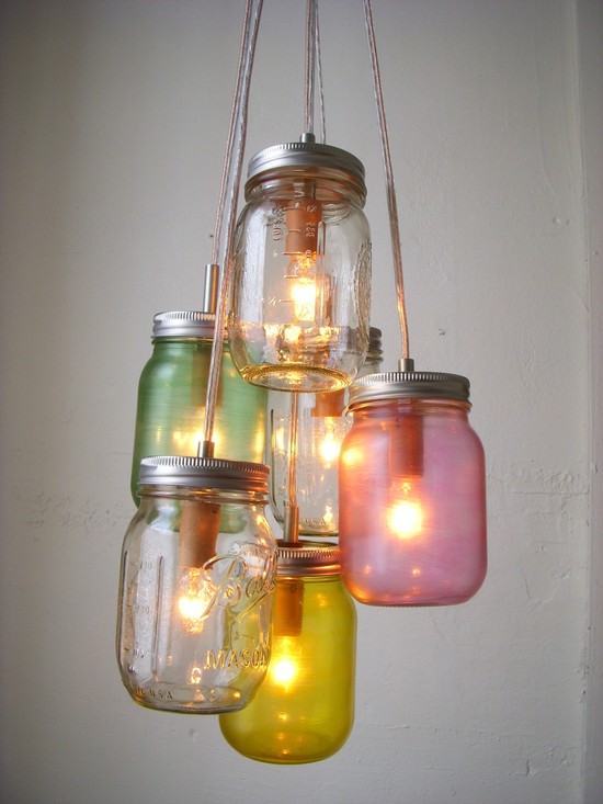 photo of Boots N Gus rainbow chandelier
