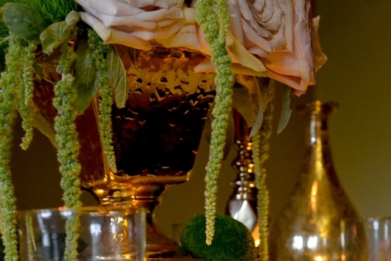 photo of Romantic Vintage Wedding Inspiration: Antique Treasures, Mason Jars & Moss