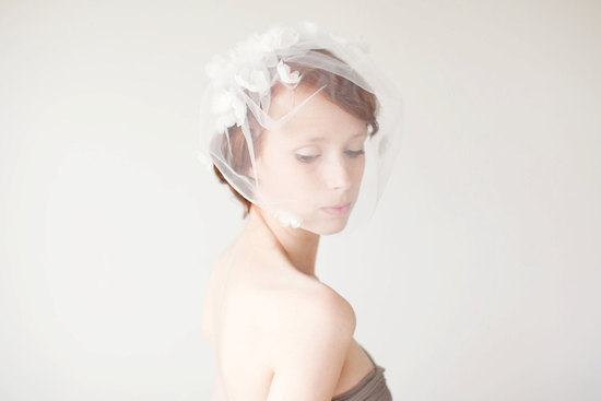 photo of Soft Breeze tulle birdcage veil