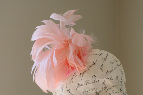 photo of Pink bridal hat