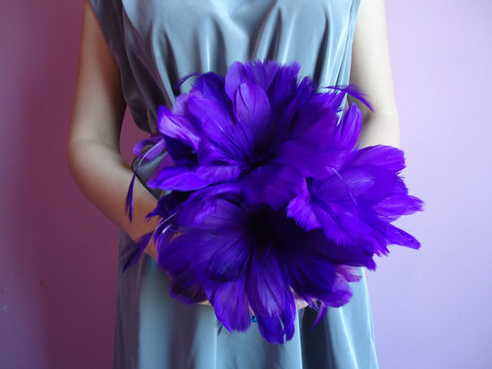 photo of Purple bridesmaid bouquet