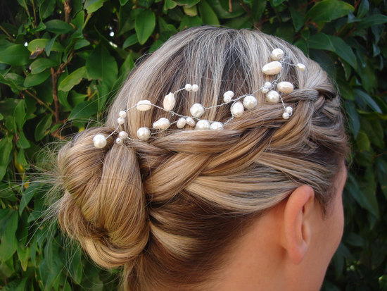 photo of Bohemian bridal hair accessory