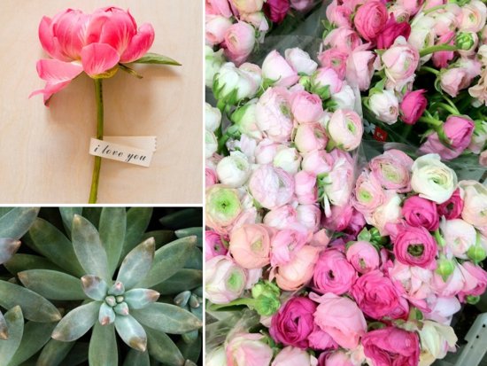 photo of Peonies, Ranunculus & Lush Eco Succulents