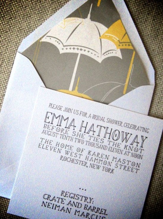 photo of It's Raining Bridal Shower Invitations