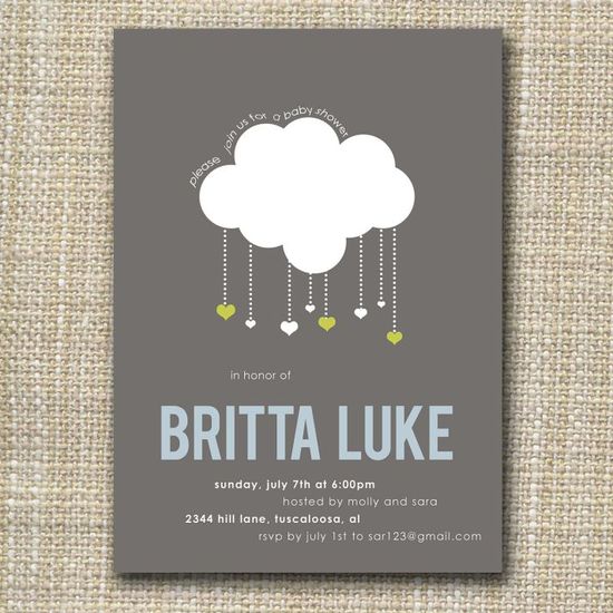 photo of Raining Hearts Wedding Invitations