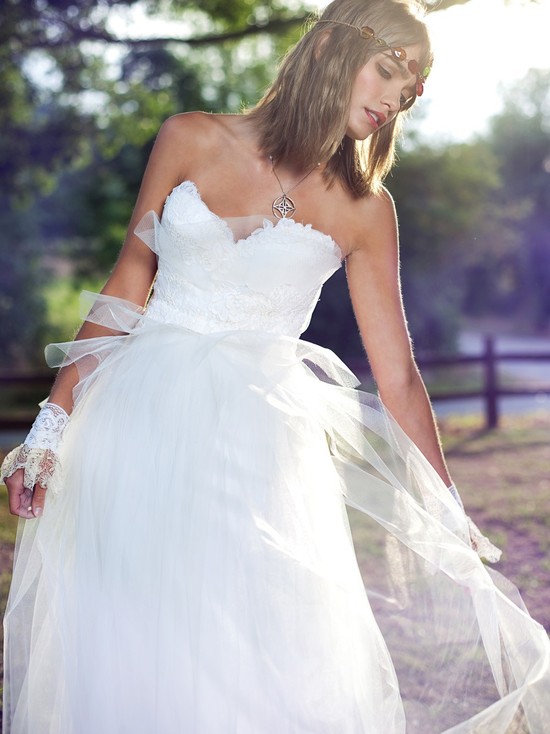 photo of Queen for a Day wedding dress by Claire LaFaye