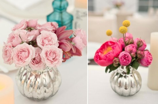 mercury glass wedding decor elegant reception tables 1