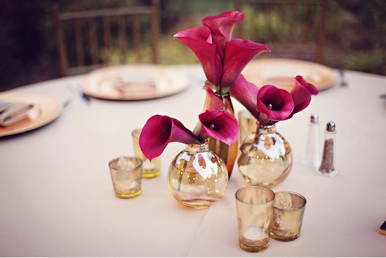 elegant wedding reception decor centerpiece vases Mercury Glass 1o