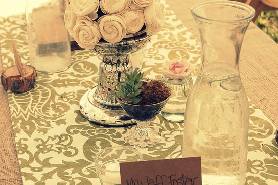 elegant wedding reception decor centerpiece vases Mercury Glass 6