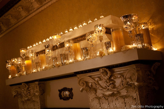 elegant wedding reception decor idea Mercury Glass 1