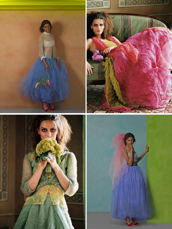 photo of Color Me Gorgeous Wedding Gowns
