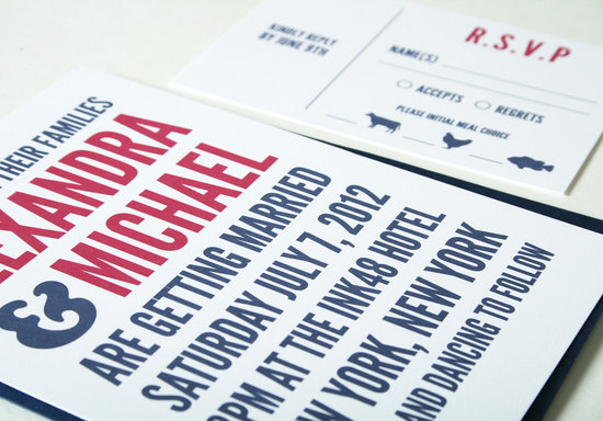 wedding invitations for modern weddings Etsy wedding finds typography