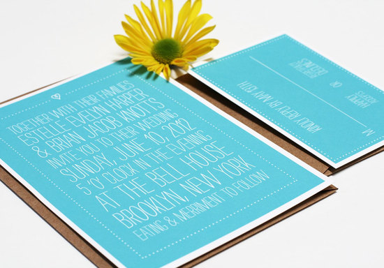 wedding invitations for modern weddings Etsy wedding finds aqua