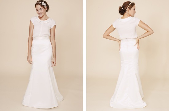 photo of Simple, Sweet Wedding & Bridesmaid Dresses