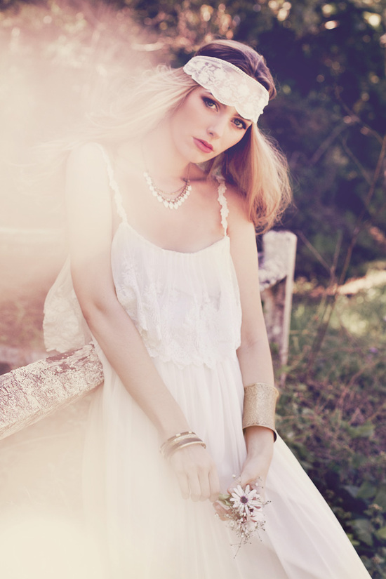 Grace loves lace wedding dress for bohemian brides.