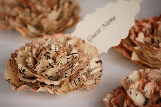 music themed wedding accessories ceremony reception decor escort cards