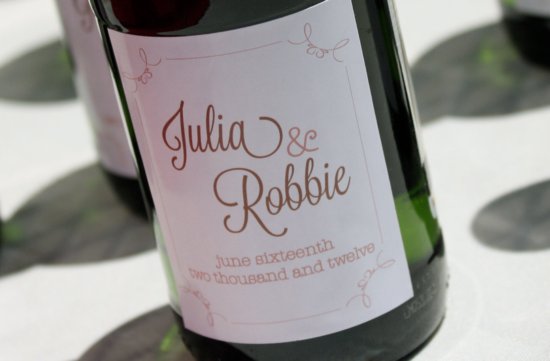 personalized wedding ideas custom wine labels for the reception 3