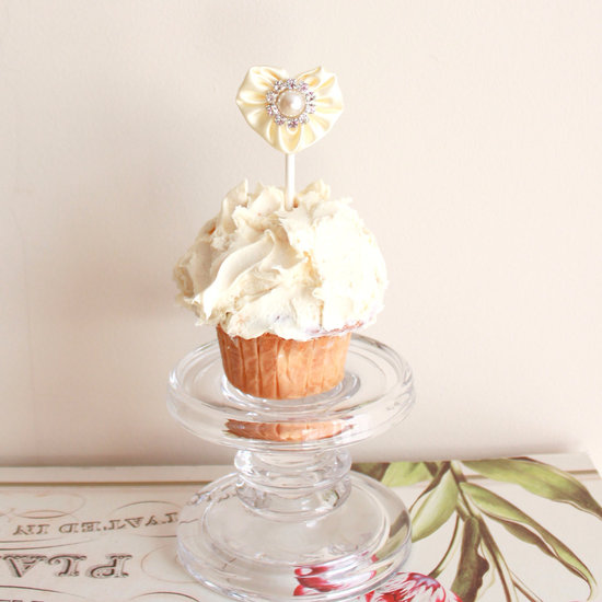 heart shaped wedding finds cupcake topper