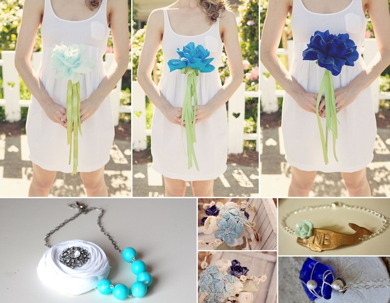 something blue wedding inspiration bridal style spotting on Etsy