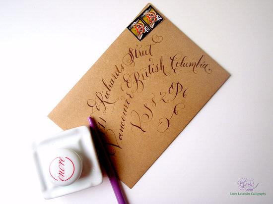 photo of Lavender Calligraphy