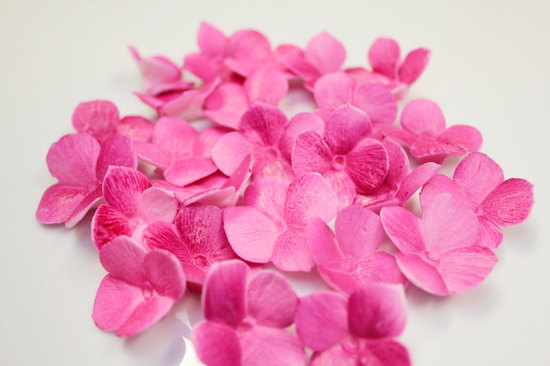 fondant wedding finds to add sweetness to handmade weddings colorful hydrangea petals