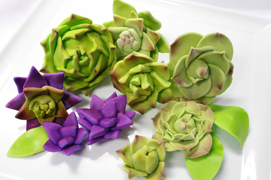 fondant wedding finds to add sweetness to handmade weddings green purple succulents