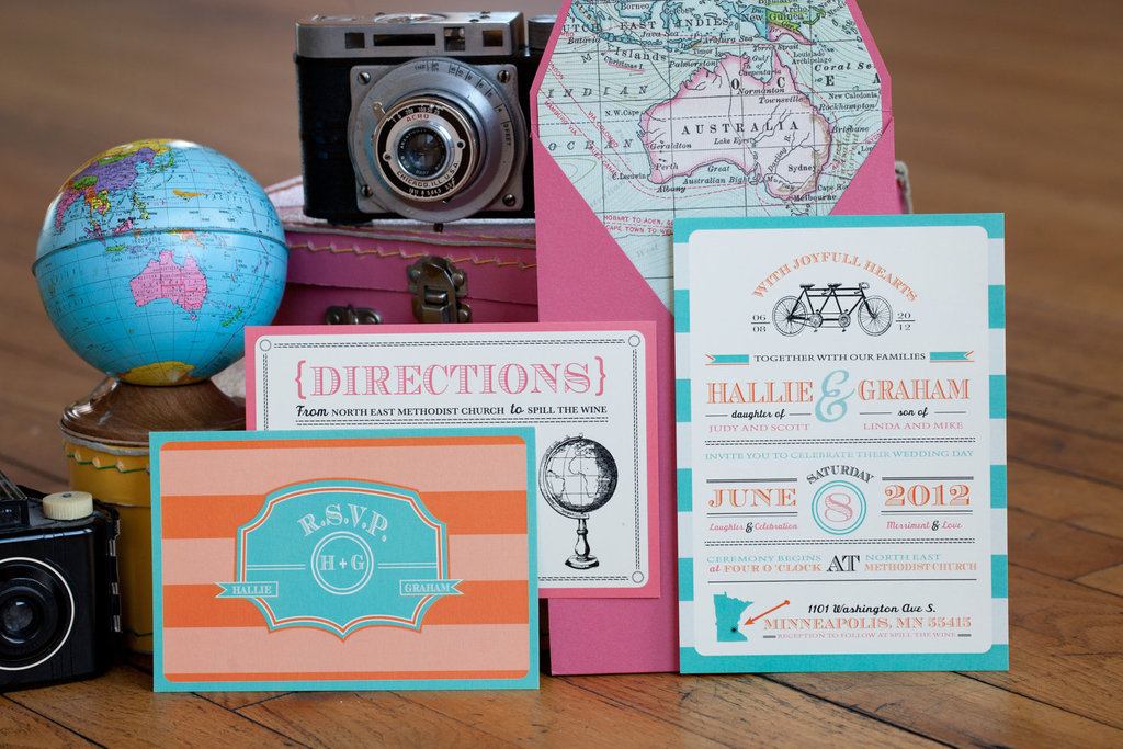 Retro-wedding-invitation-suite-for-travel-lovers.full